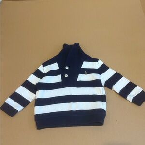 Ralph Lauren 9 month quarter button sweater